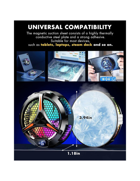 Enfriador ACEDAYS para iPad y Tablets 20W con LED