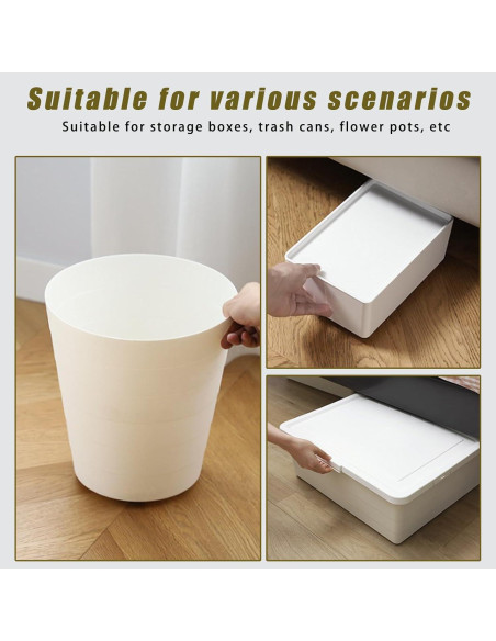 16 Ruedas Mini Autoadhesivas Tatibana 360 para Electrodomésticos