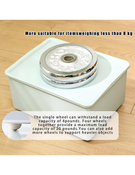 16 Ruedas Mini Autoadhesivas Tatibana 360 para Electrodomésticos