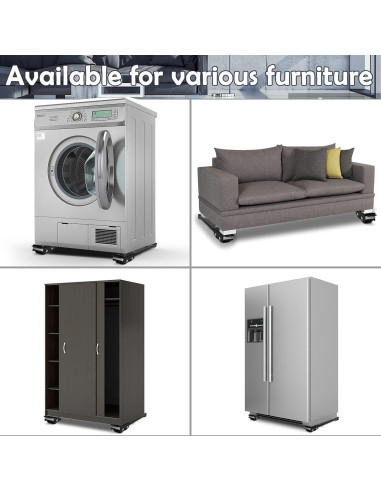 Rodillos Universales Zatozkar para Muebles 700kg 24 Ruedas