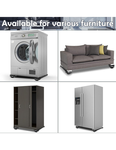 Rodillos Universales Zatozkar para Muebles 700kg 24 Ruedas