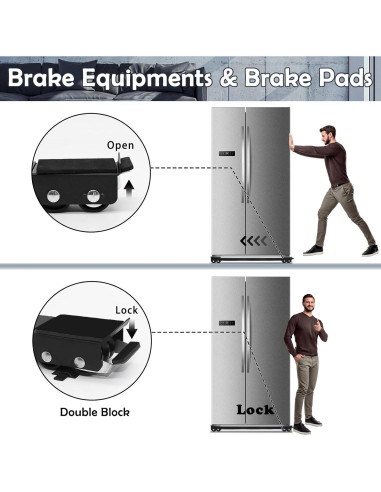 Rodillos Universales Zatozkar para Muebles 700kg 24 Ruedas