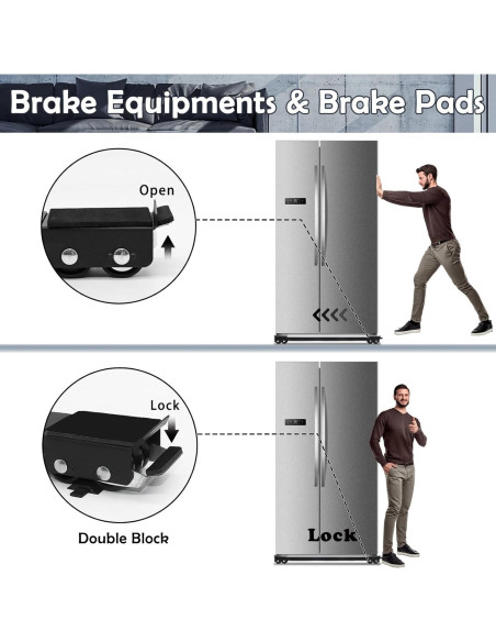 Rodillos Universales Zatozkar para Muebles 700kg 24 Ruedas