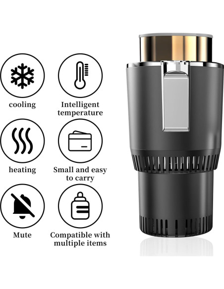 Taza de coche inteligente HPYDIY 2-en-1 caliente y fría