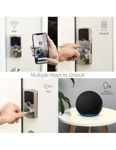 Cerradura Inteligente Cooper Array Cromo Pulido WiFi