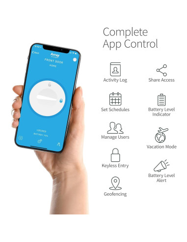 Cerradura Inteligente Cooper Array Cromo Pulido WiFi