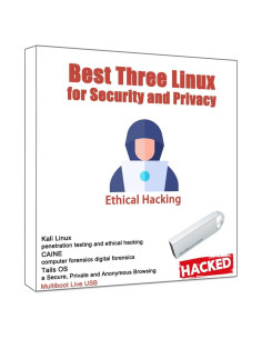 USB 32GB JIUTONGTECH 3-en-1 Kali, Tails y Caine Linux