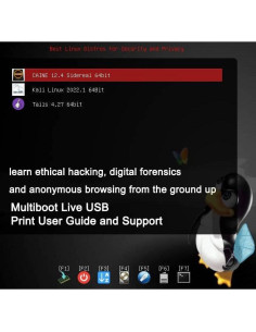 USB 32GB JIUTONGTECH 3-en-1 Kali, Tails y Caine Linux 2
