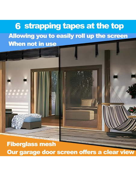 Pantalla de Garaje Anrukler 16x7FT Magnética Resistente