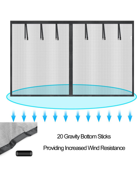 Pantalla de Garaje Anrukler 16x7FT Magnética Resistente