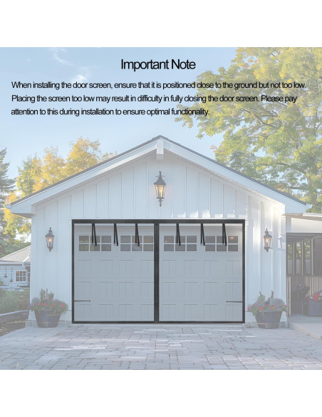 Pantalla de Garaje Anrukler 16x7FT Magnética Resistente