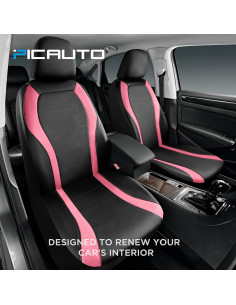 Cubiertas de Asientos de Coche PIC AUTO Rosa Impermeables 2