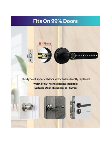 Cerradura Inteligente CATCHFACE C6 Biométrica Control App