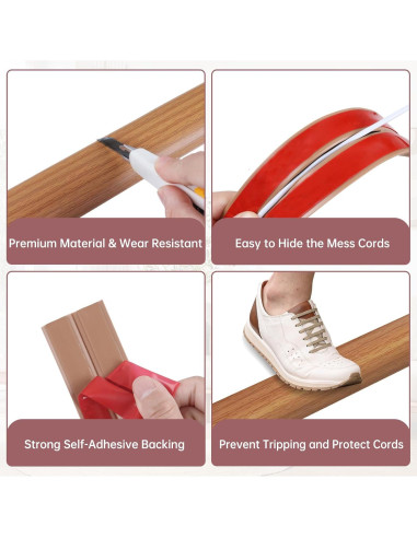 Cubierta de cable para suelo LSGCQ 3,05 m madera clara