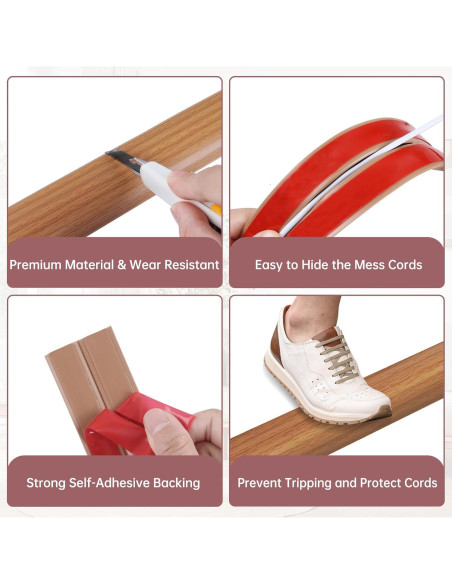 Cubierta de cable para suelo LSGCQ 3,05 m madera clara