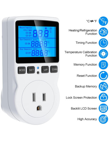 Controlador de Temperatura Digital MakerHawk TC816 1800W