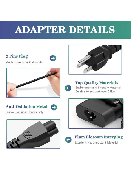 Cargador HP Slim 65W USB C para Envy, Spectre, Chromebook