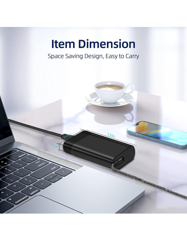 Cargador HP Slim 65W USB C para Envy, Spectre, Chromebook