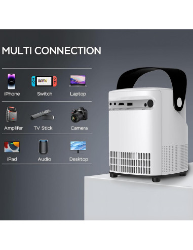 Proyector UN UNITEDTIME 1080p WiFi Bluetooth 12000 lúmenes