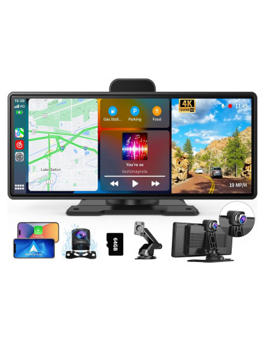 Pantalla 10.26" Imagebon Carplay 4K con cámara trasera