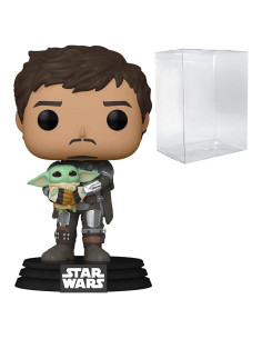 Funko Pop! Star Wars Mandaloriano con Grogu 9.5 cm
