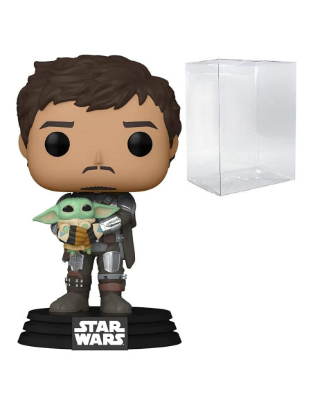 Funko Pop! Star Wars Mandaloriano con Grogu 9.5 cm