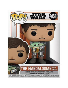 Funko Pop! Star Wars Mandaloriano con Grogu 9.5 cm 2