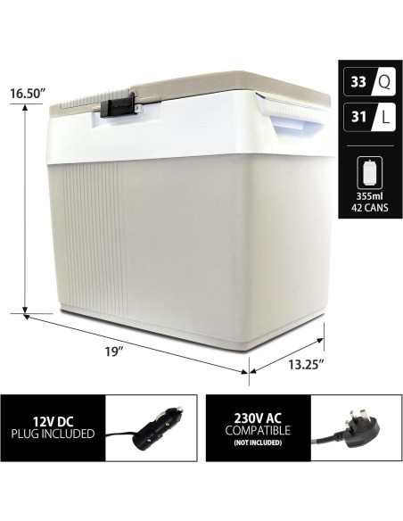 Enfriador Portátil Koolatron P65 AZ 31L 12V para Auto