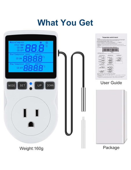 Controlador de Temperatura Digital MakerHawk TC816 1800W