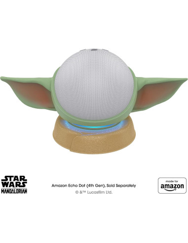 Soporte Baby Grogu para Amazon Echo Dot 4ta y 5ta Gen