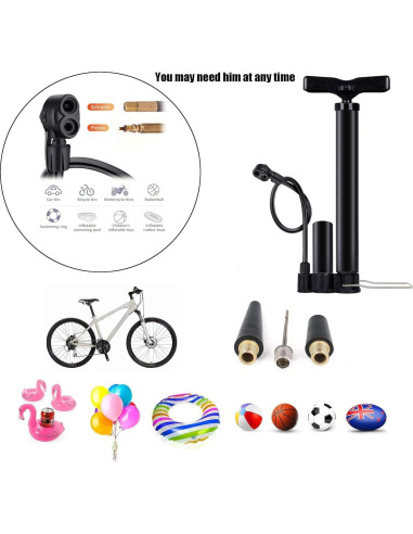 Bomba de Bicicleta VIMILOLO 160PSI Válvulas Presta y Schrader