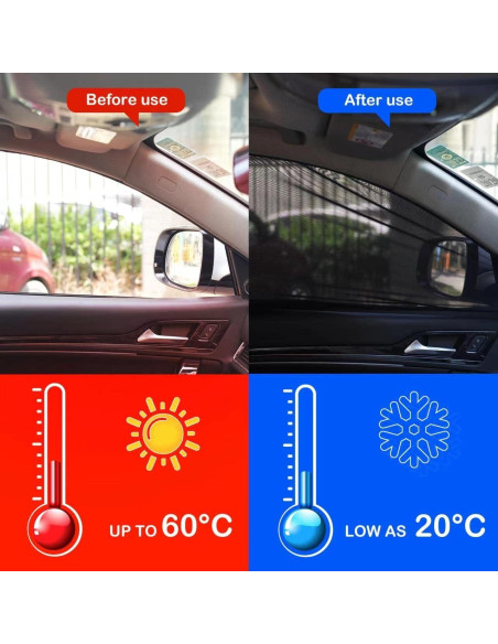 Cubierta de Ventana Frontal Soulian 40 cm 2Pack Anti-UV