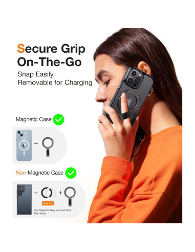 Soporte Magnético TORRAS Ostand para Teléfono - Negro