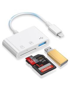 Lector de Tarjetas SD MOKEMAKE PGDKQ-3 para iPhone