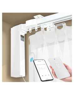 Cortinas Eléctricas Inteligentes AUGBLINDS 70-129" Ajustables