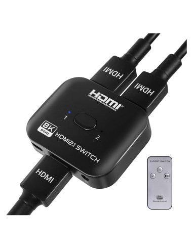 Conmutador HDMI 2.1 DGODRT 8K 60Hz 48Gbps Bidireccional