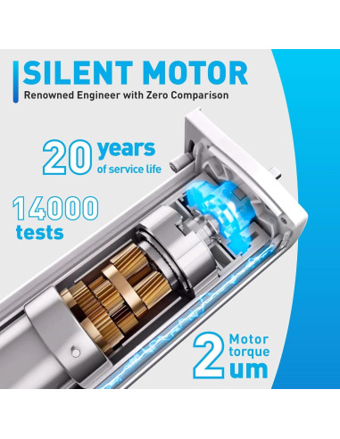 Cortinas Eléctricas Inteligentes AUGBLINDS 70-129" Ajustables