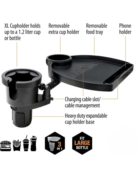 Expansor de Portavasos ToughTested Mega XL con Bandeja
