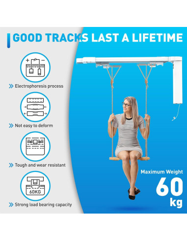 Cortinas Eléctricas Inteligentes AUGBLINDS 70-129" Ajustables