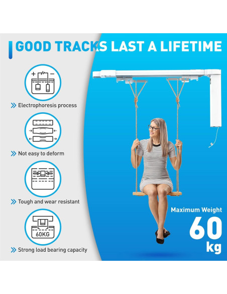 Cortinas Eléctricas Inteligentes AUGBLINDS 70-129" Ajustables