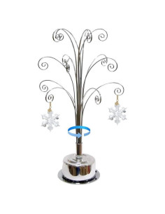 Soporte giratorio para adornos HOHIYA 42.54 cm plata