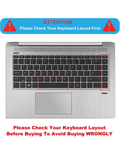 Cubierta de Teclado MUBUY-GOL para HP ProBook 14" Negra 2