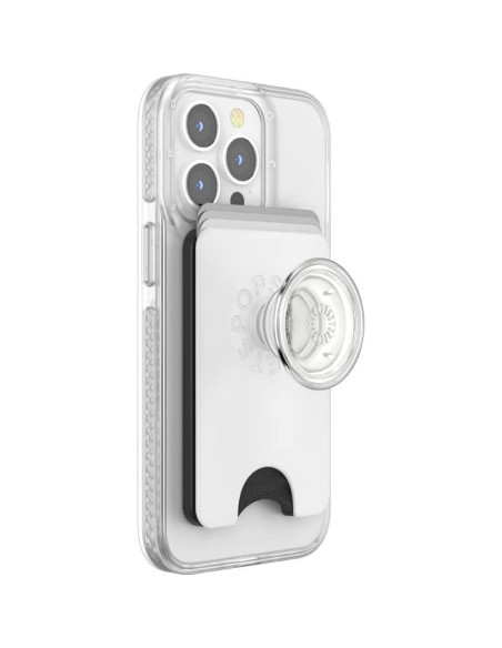 Billetera PopSockets Transparente con agarre y soporte