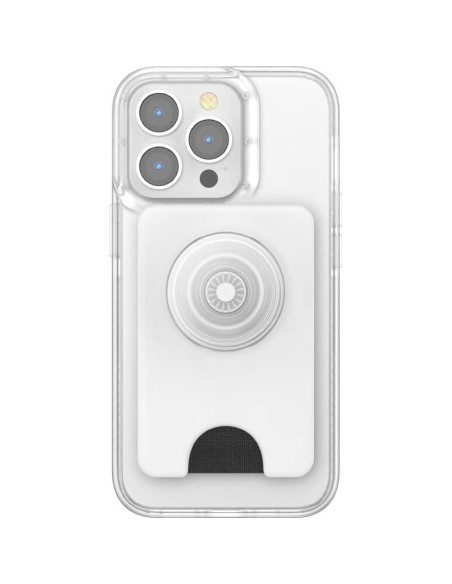 Billetera PopSockets Transparente con agarre y soporte