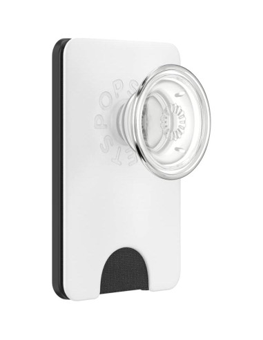 Billetera PopSockets Transparente con agarre y soporte