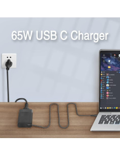 Cargador HP 65W USB C SM65CS-01 para Laptop y Chromebook 2