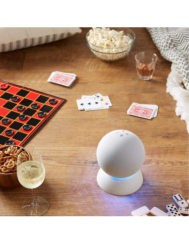 Base de Batería para Echo 4ta Gen - Portátil y Blanca