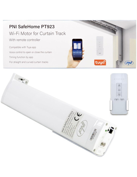 Motor de Cortina Inteligente PNI PT923 WiFi 48W Control Remoto