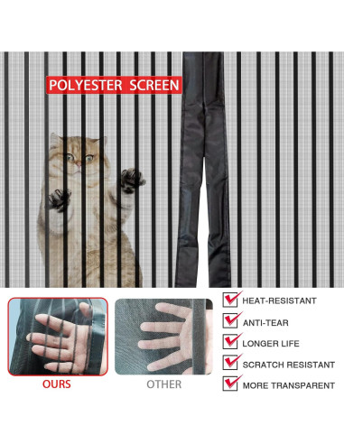 Puerta de Pantalla Magnética YRH 96,5 x 210,8 cm Auto Sellante