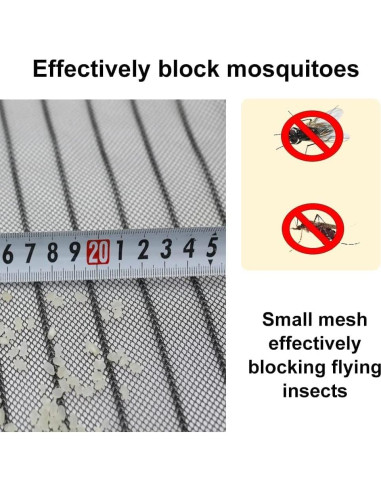 Puerta de Pantalla Magnética TQFlow 47x87 cm Negra